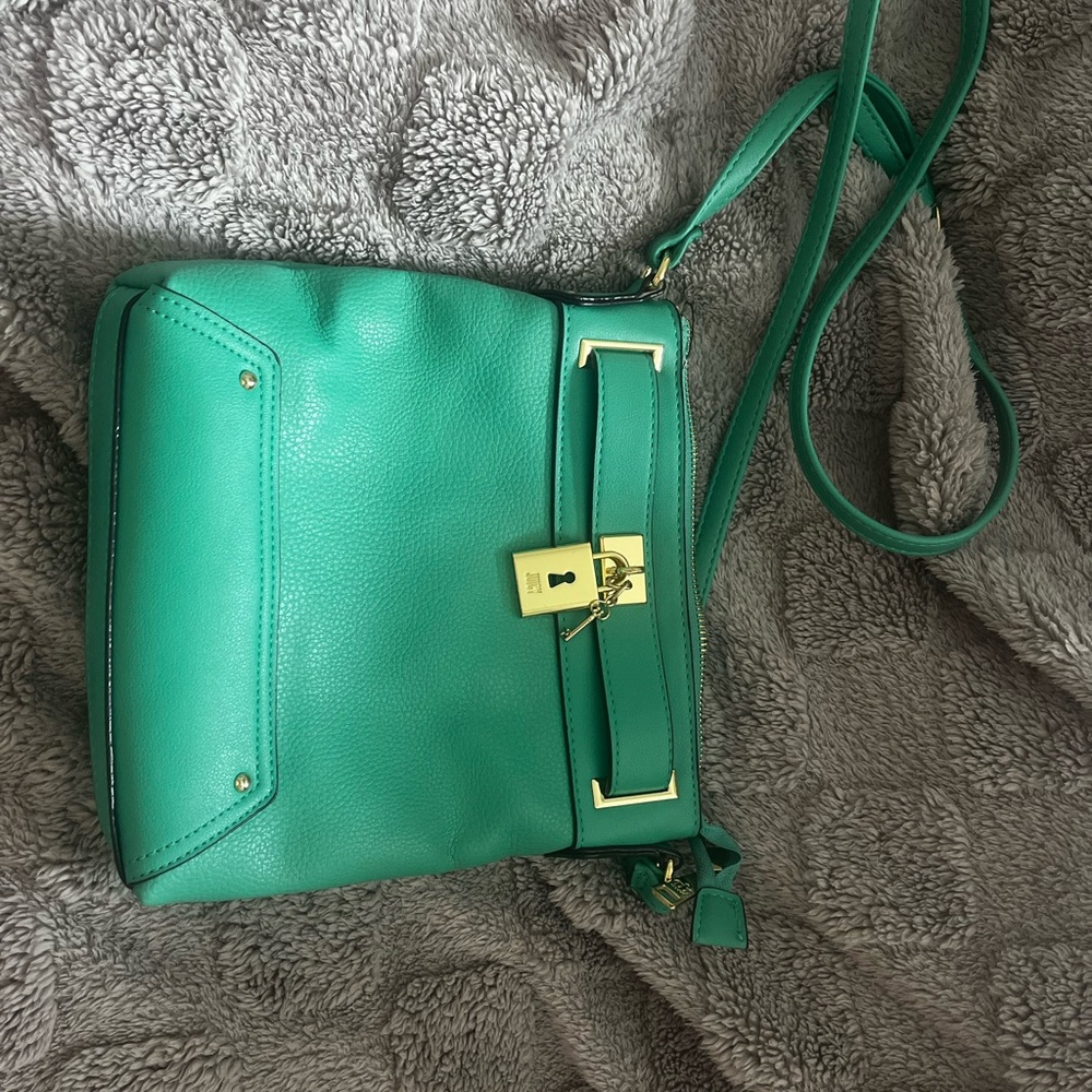 Green Leather Crossbody Bag